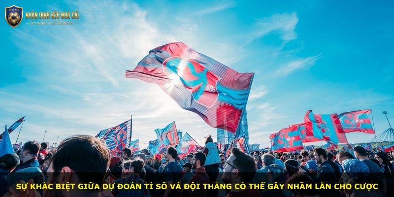 Sự khác biệt giữa dự đoán tỉ số và đội thắng có thể gây nhầm lẫn cho cược