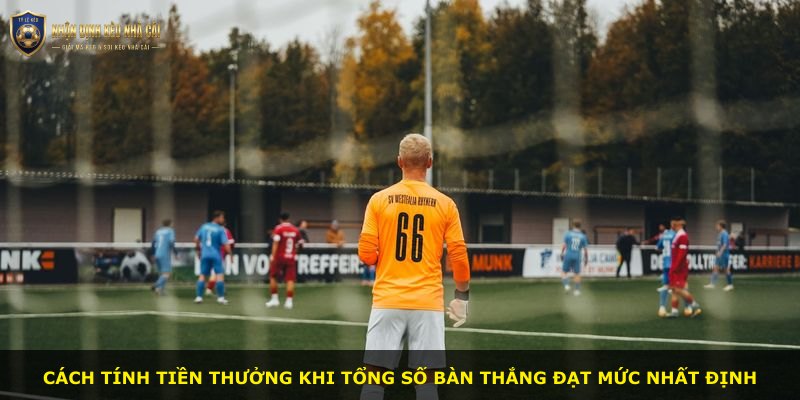 Cách tính tiền thưởng khi tổng số bàn thắng đạt mức nhất định