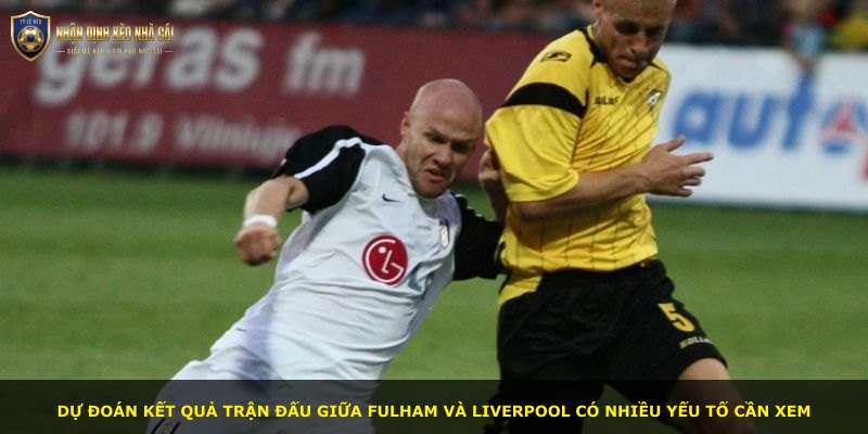Dự đoán kết quả trận đấu giữa Fulham và Liverpool có nhiều yếu tố cần xem