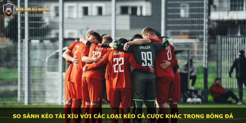 So sánh kèo tài xỉu với các loại kèo cá cược khác trong bóng đá
