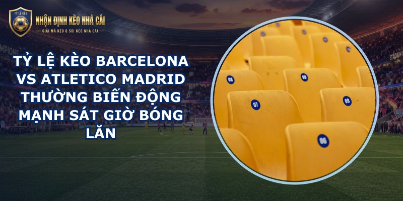 tỷ lệ kèo Barcelona vs Atletico Madrid